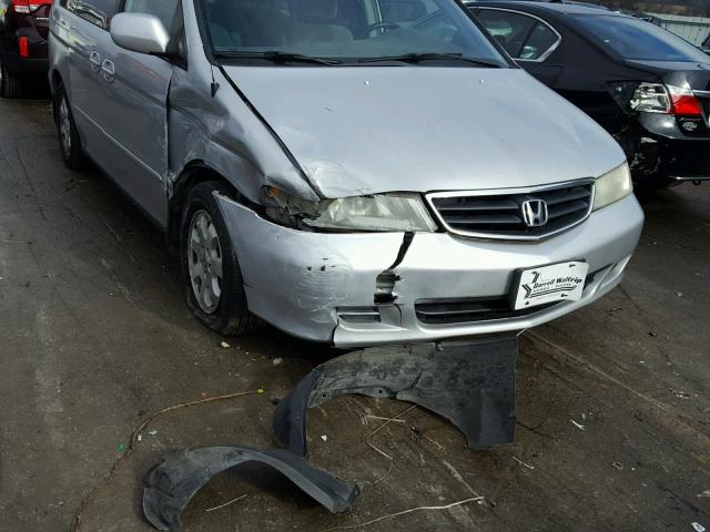 5FNRL18844B149453 - 2004 HONDA ODYSSEY EX SILVER photo 9