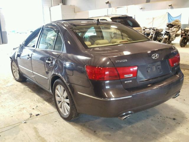 5NPEU46F39H449394 - 2009 HYUNDAI SONATA SE GRAY photo 3