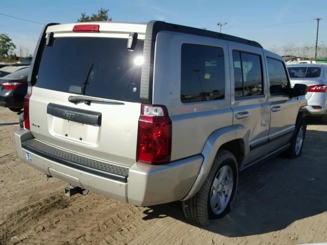 1J8HG48K07C588527 - 2007 JEEP COMMANDER SILVER photo 4