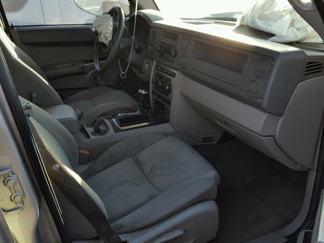 1J8HG48K07C588527 - 2007 JEEP COMMANDER ვერცხლისფერი ფოტო 5