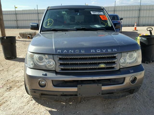 SALSF25478A151818 - 2008 LAND ROVER RANGE ROVE GRAY photo 9