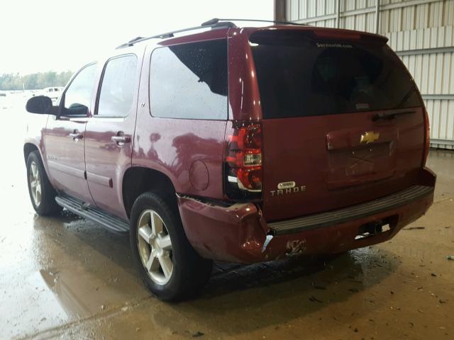 1GNFC13J47R266372 - 2007 CHEVROLET TAHOE C150 MAROON photo 3