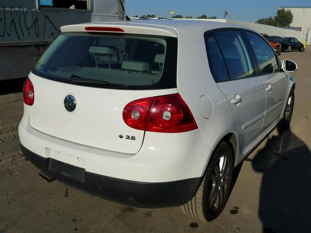 WVWDS91K27W077427 - 2007 VOLKSWAGEN RABBIT WHITE photo 4