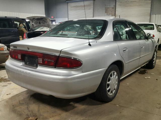 2G4WS52J341329840 - 2004 BUICK CENTURY CU SILVER photo 4