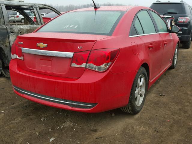 1G1PF5SC7C7226347 - 2012 CHEVROLET CRUZE LT RED photo 4