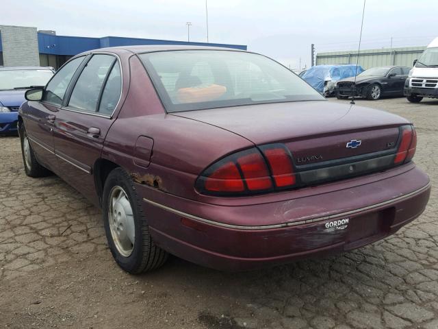 2G1WL52MXW9107563 - 1998 CHEVROLET LUMINA BAS MAROON photo 3