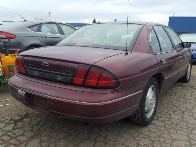 2G1WL52MXW9107563 - 1998 CHEVROLET LUMINA BAS მუქწითელი ფოტო 4