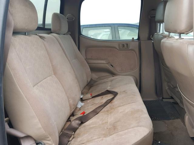 5TEGN92N34Z437705 - 2004 TOYOTA TACOMA DOU GOLD photo 6
