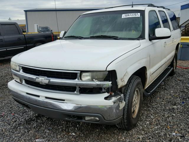 3GNEC16Z02G186413 - 2002 CHEVROLET SUBURBAN C WHITE photo 2