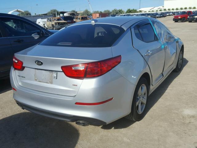 5XXGM4A77FG474301 - 2015 KIA OPTIMA LX SILVER photo 4