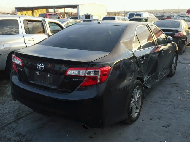 4T1BF1FK0EU739936 - 2014 TOYOTA CAMRY L BLACK photo 4