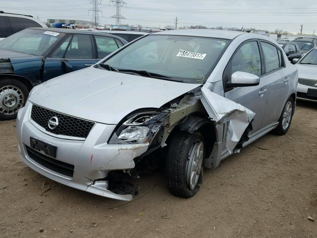 3N1AB6AP9CL634737 - 2012 NISSAN SENTRA 2.0 SILVER photo 2