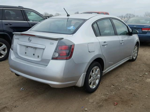 3N1AB6AP9CL634737 - 2012 NISSAN SENTRA 2.0 SILVER photo 4