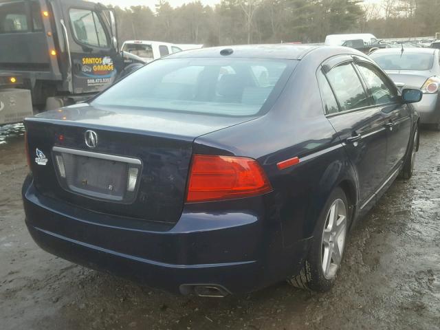 19UUA66236A022556 - 2006 ACURA 3.2TL BLUE photo 4