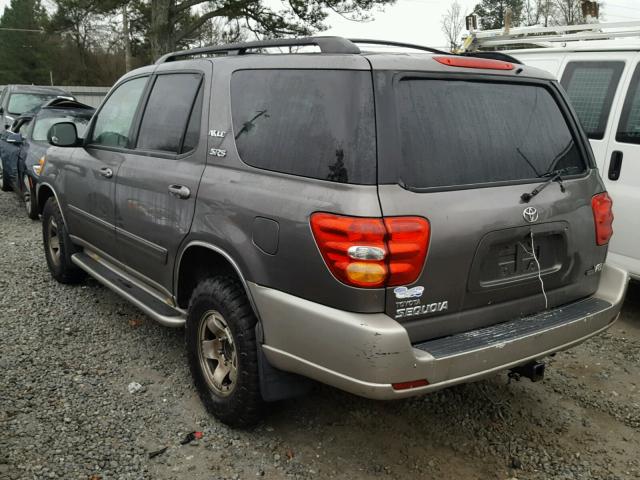 5TDZT34A13S150168 - 2003 TOYOTA SEQUOIA SR SILVER photo 3