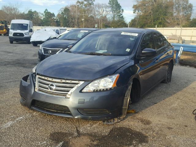 3N1AB7AP4DL720769 - 2013 NISSAN SENTRA S GREEN photo 2