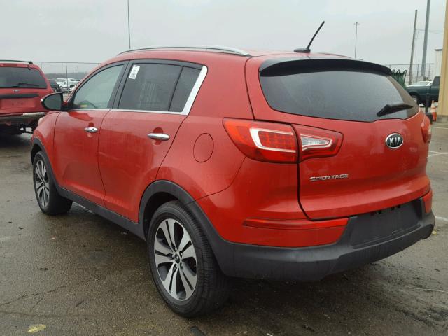 KNDPC3A23B7013956 - 2011 KIA SPORTAGE E RED photo 3