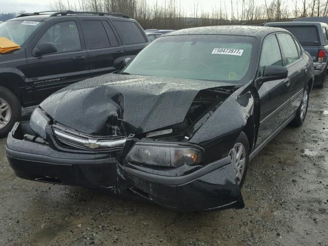 2G1WF52E159298546 - 2005 CHEVROLET IMPALA BLACK photo 2