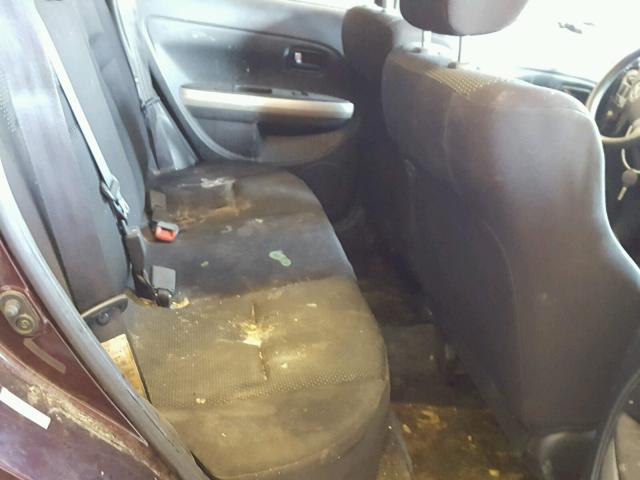 JTKKT624240053896 - 2004 TOYOTA SCION XA BURGUNDY photo 6