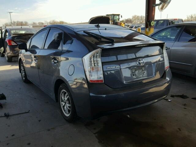 JTDKN3DU6B1382623 - 2011 TOYOTA PRIUS GRAY photo 3