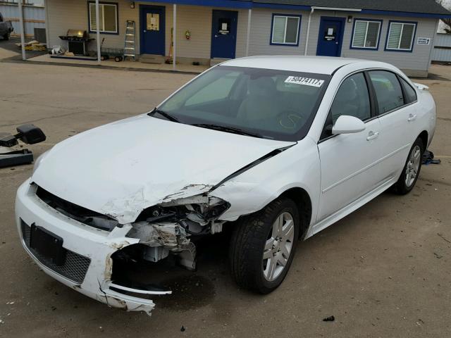 2G1WG5E37C1318768 - 2012 CHEVROLET IMPALA LT WHITE photo 2