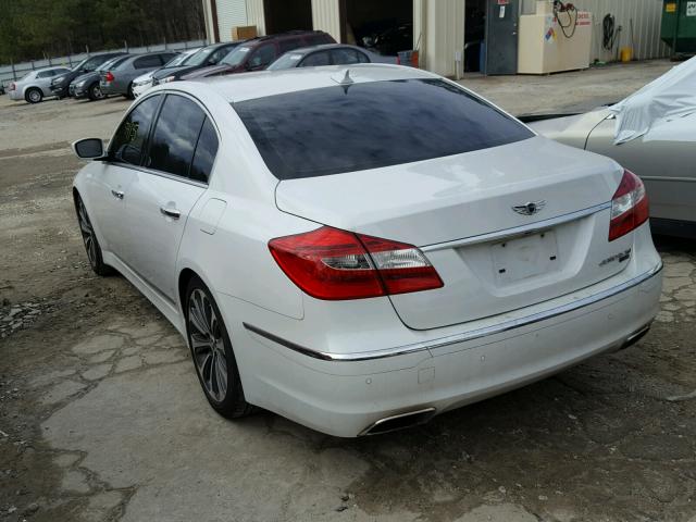 KMHGC4DH6DU241617 - 2013 HYUNDAI GENESIS 5. WHITE photo 3