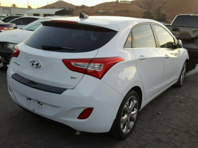 KMHD35LH1EU162609 - 2014 HYUNDAI ELANTRA GT WHITE photo 4