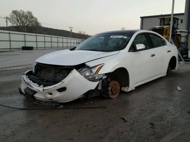 1N4AA5AP9CC817924 - 2012 NISSAN MAXIMA S WHITE photo 2