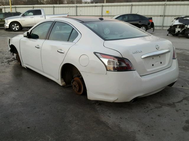 1N4AA5AP9CC817924 - 2012 NISSAN MAXIMA S WHITE photo 3