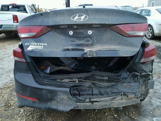 KMHD84LF1HU189176 - 2017 HYUNDAI ELANTRA SE BLACK photo 9