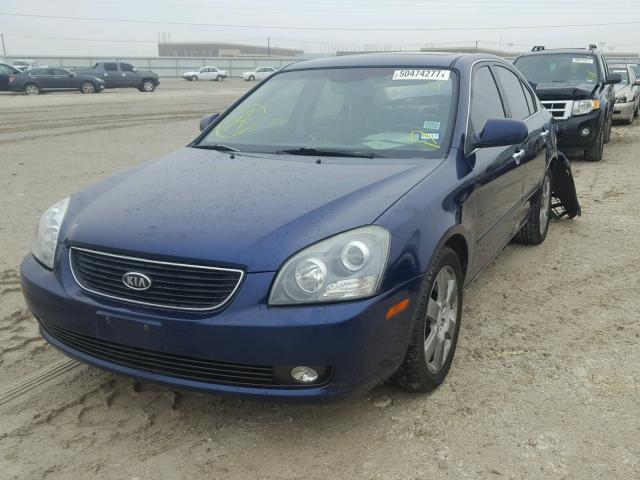 KNAGE124765044673 - 2006 KIA OPTIMA LX BLUE photo 2