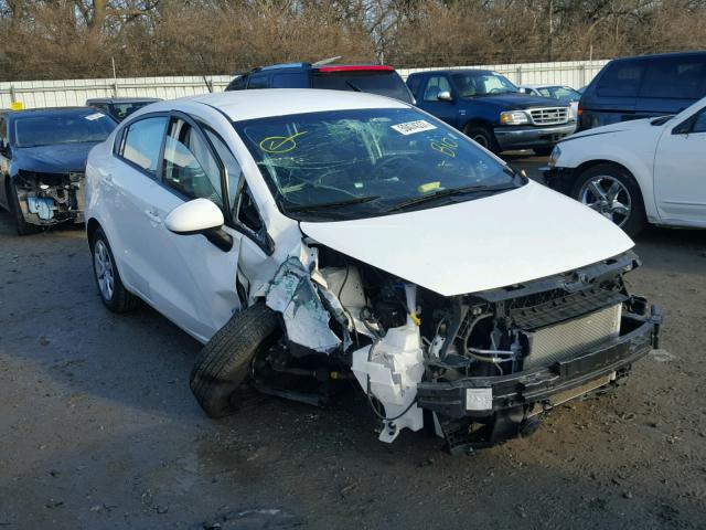 KNADM4A39G6554535 - 2016 KIA RIO LX WHITE photo 1