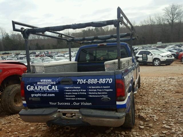 1FTNX20S0XEA51333 - 1999 FORD F250 SUPER BLUE photo 4