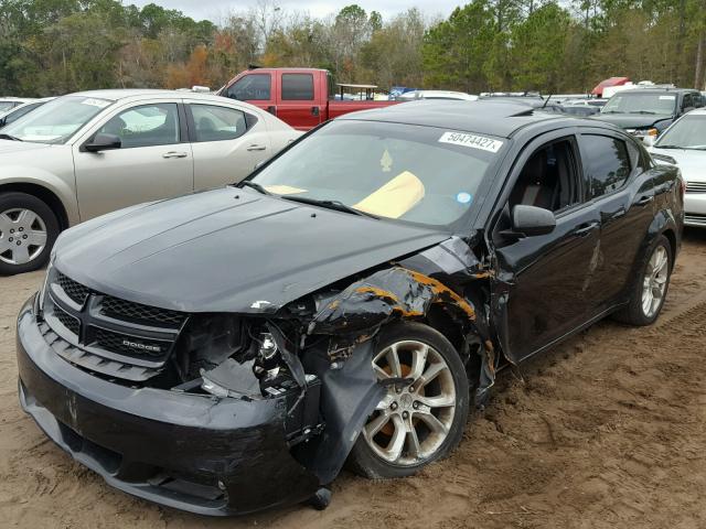 1C3CDZBG0CN121879 - 2012 DODGE AVENGER R/ BLACK photo 2