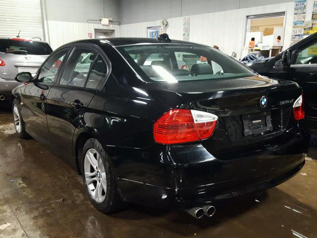 WBAVC73508KX91608 - 2008 BMW 328 XI SUL BLACK photo 3