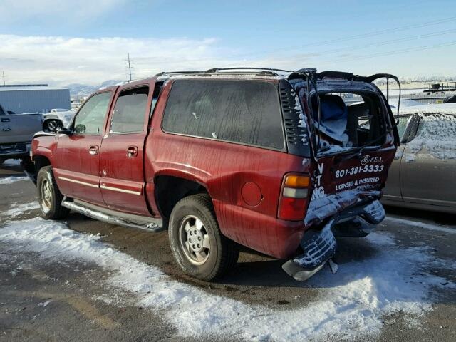 1GNFK16TX3J140283 - 2003 CHEVROLET SUBURBAN K MAROON photo 3