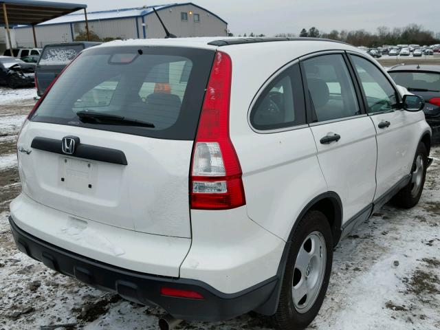 5J6RE48309L044343 - 2009 HONDA CR-V LX WHITE photo 4