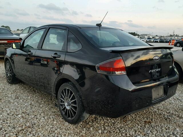 1FAHP3GN9BW151362 - 2011 FORD FOCUS SES BLACK photo 3