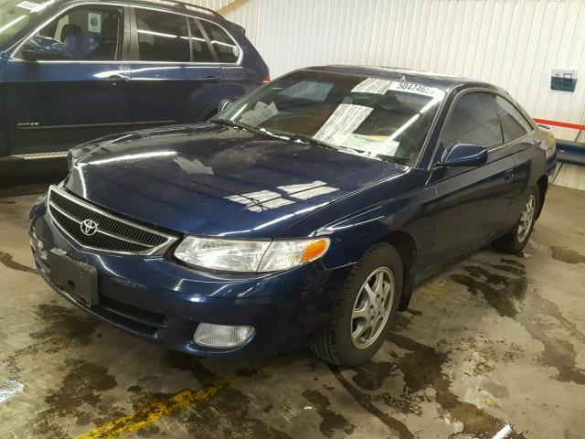 2T1CG22P71C443185 - 2001 TOYOTA CAMRY SOLA BLUE photo 2