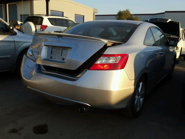 2HGFG11897H514694 - 2007 HONDA CIVIC EX GRAY photo 4