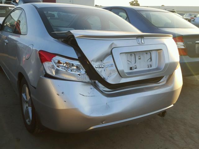 2HGFG11897H514694 - 2007 HONDA CIVIC EX GRAY photo 9