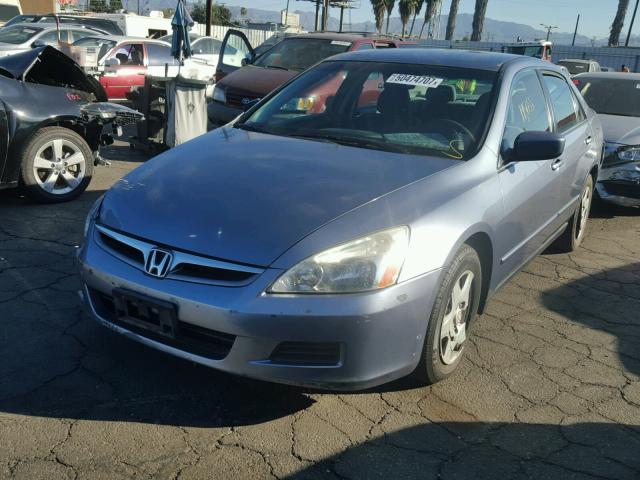 1HGCM56447A084791 - 2007 HONDA ACCORD LX BLUE photo 2