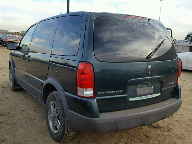 1GMDU03L65D302660 - 2005 PONTIAC MONTANA SV GREEN photo 3