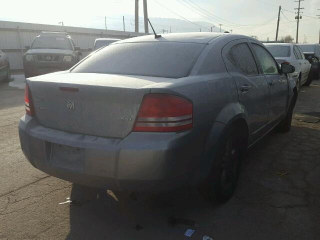 1B3LC56K18N682767 - 2008 DODGE AVENGER SX GRAY photo 4