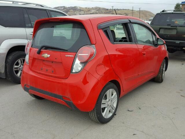 KL8CA6S92FC741386 - 2015 CHEVROLET SPARK LS RED photo 4