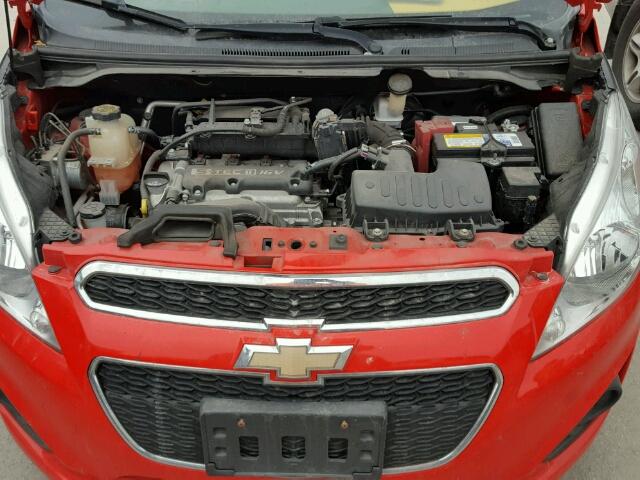 KL8CA6S92FC741386 - 2015 CHEVROLET SPARK LS RED photo 7