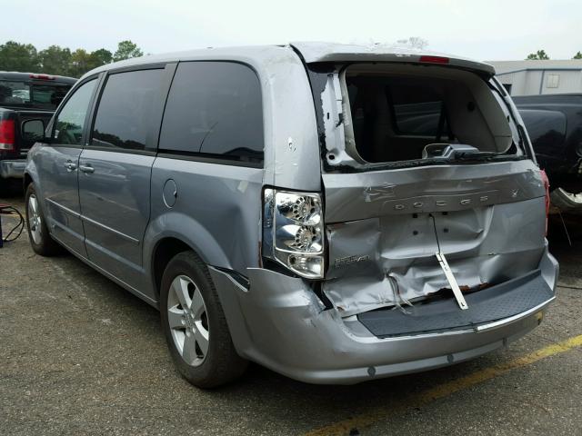 2C4RDGBG9DR736218 - 2013 DODGE GRAND CARA SILVER photo 3