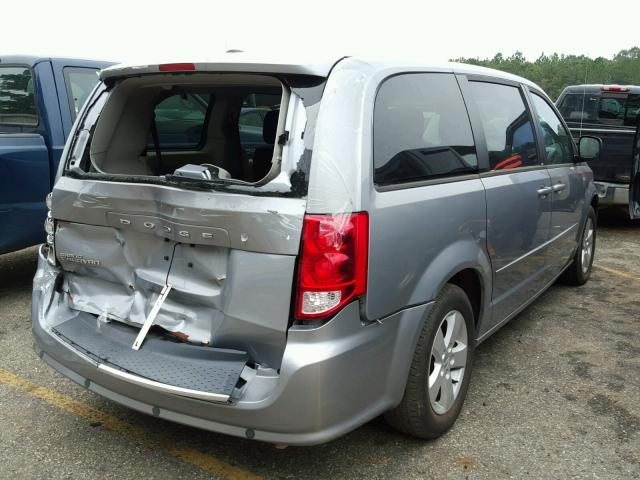 2C4RDGBG9DR736218 - 2013 DODGE GRAND CARA SILVER photo 4