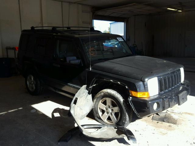1J8HG48K06C252360 - 2006 JEEP COMMANDER BLACK photo 1