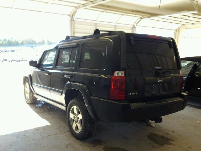 1J8HG48K06C252360 - 2006 JEEP COMMANDER BLACK photo 3